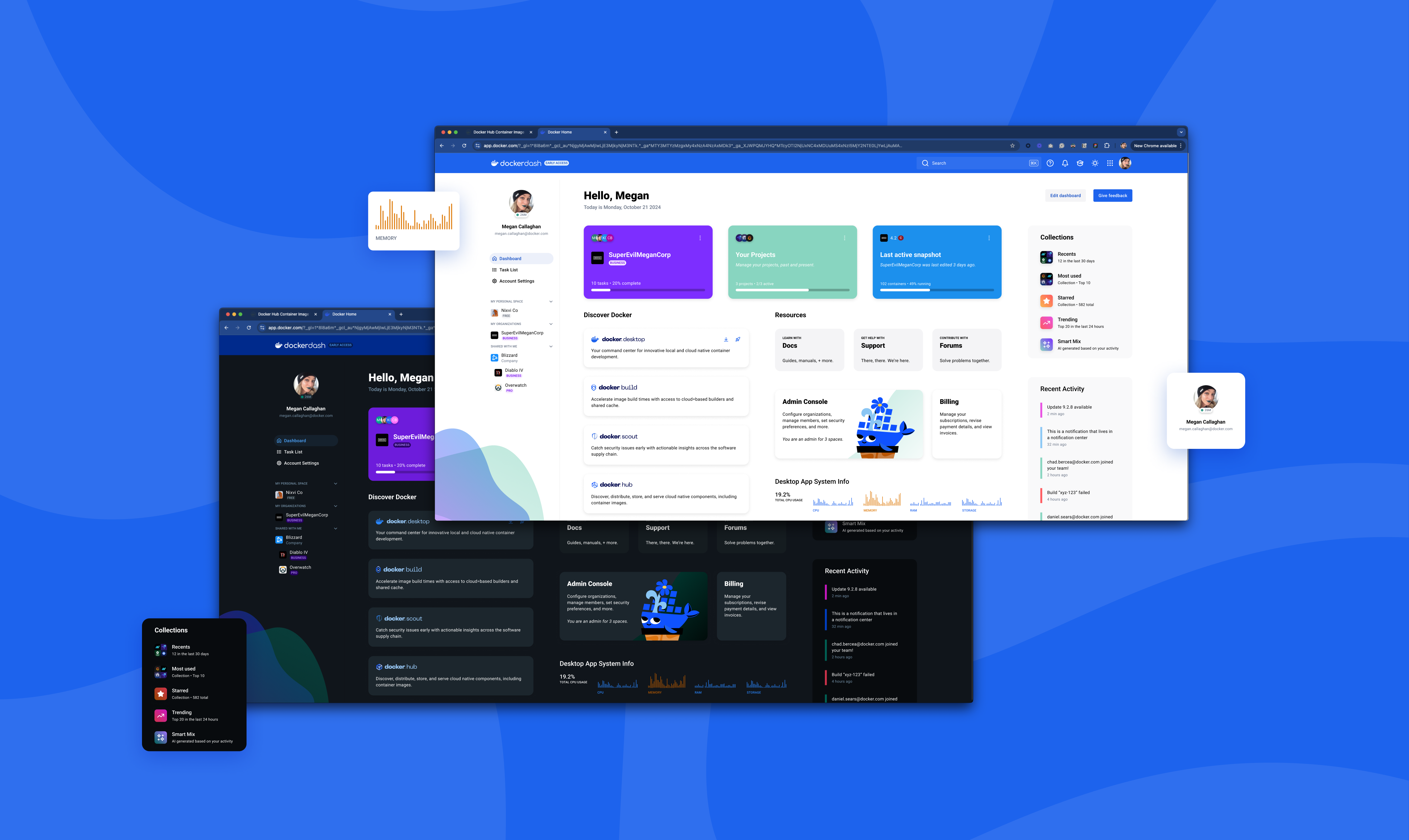 Docker's current visual interface