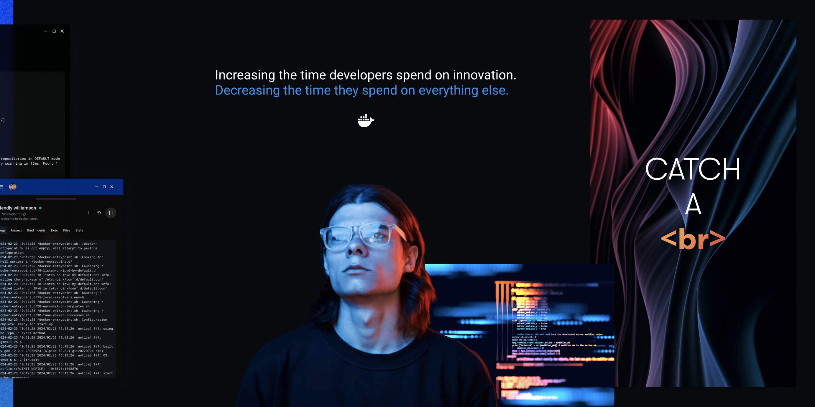 Visual direction showing developer innovation messaging