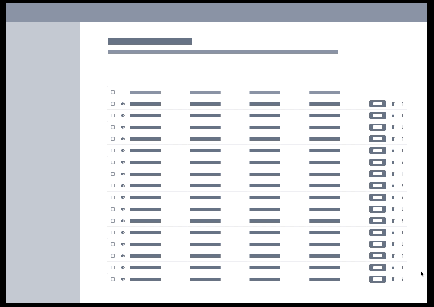 Responsive design concept with skeleton loading states